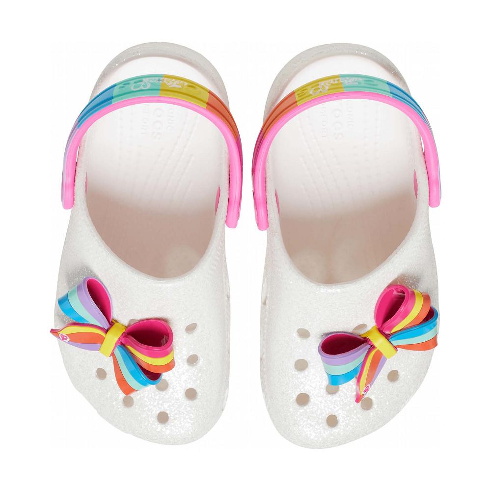 White Girls' Crocs Fun Lab JoJo Siwa Clogs | NZ 1487TCEV